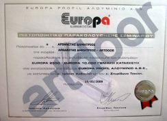 Europa 2550-10000 γωνιακή κατασκευή